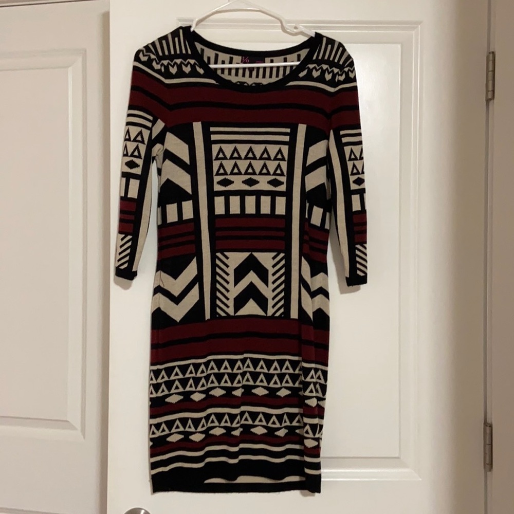 Sweater Dress marked L but more like a M - very form fitting